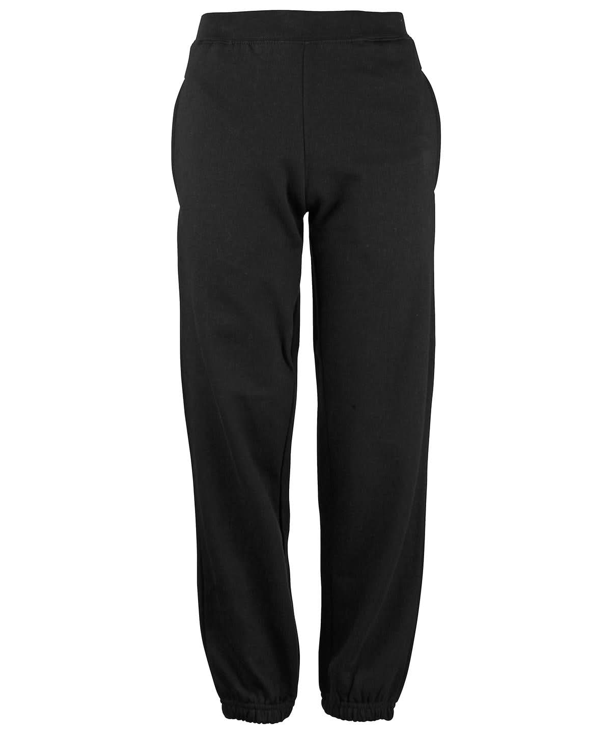 AWDis Just Hoods Kids cuffed sweatpants JH72J - Jet Black - Customisable Sweatpants