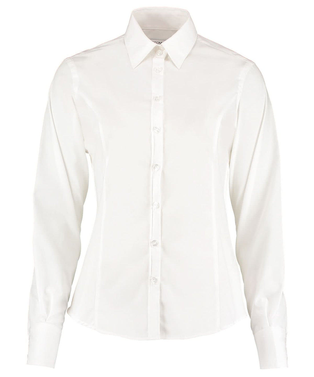 Kustom Kit Business blouse long sleeved tailored fit K743F - White - Customisable Shirts