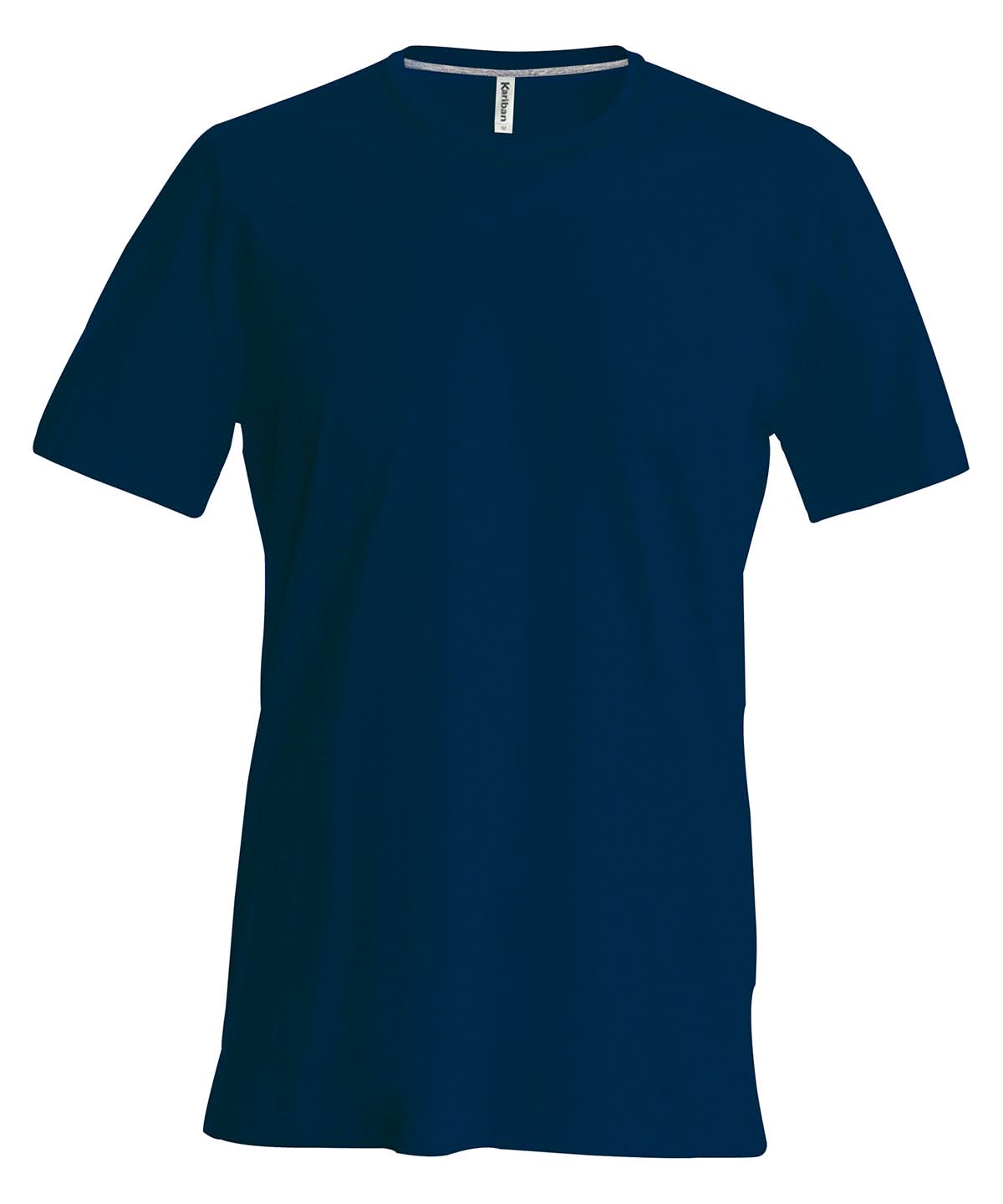 Kariban Short sleeved crew neck T shirt KB356 - Navy - Customisable T-Shirts