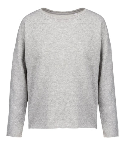 Kariban Ladies oversized sweatshirt KB471 - Light Grey Heather - Customisable Sweatshirts