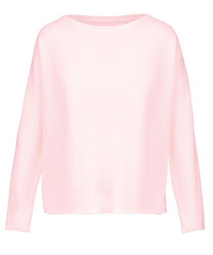 Kariban Ladies oversized sweatshirt KB471 - Pale Pink - Customisable Sweatshirts
