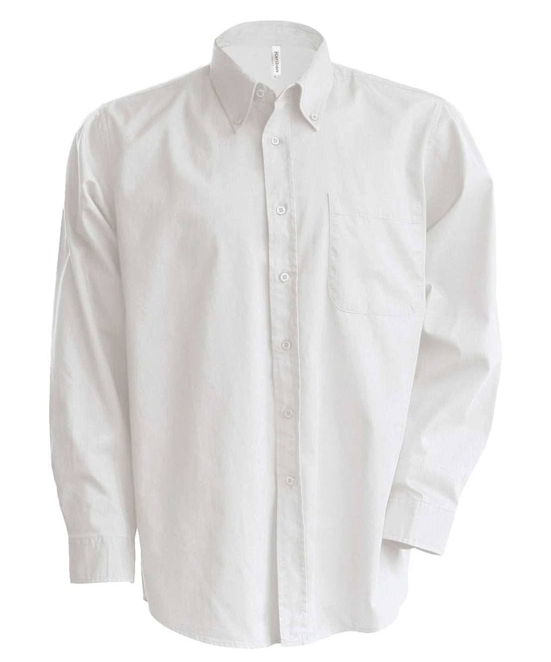 Kariban Mens long sleeved Oxford shirt KB533 - White - Customisable Shirts