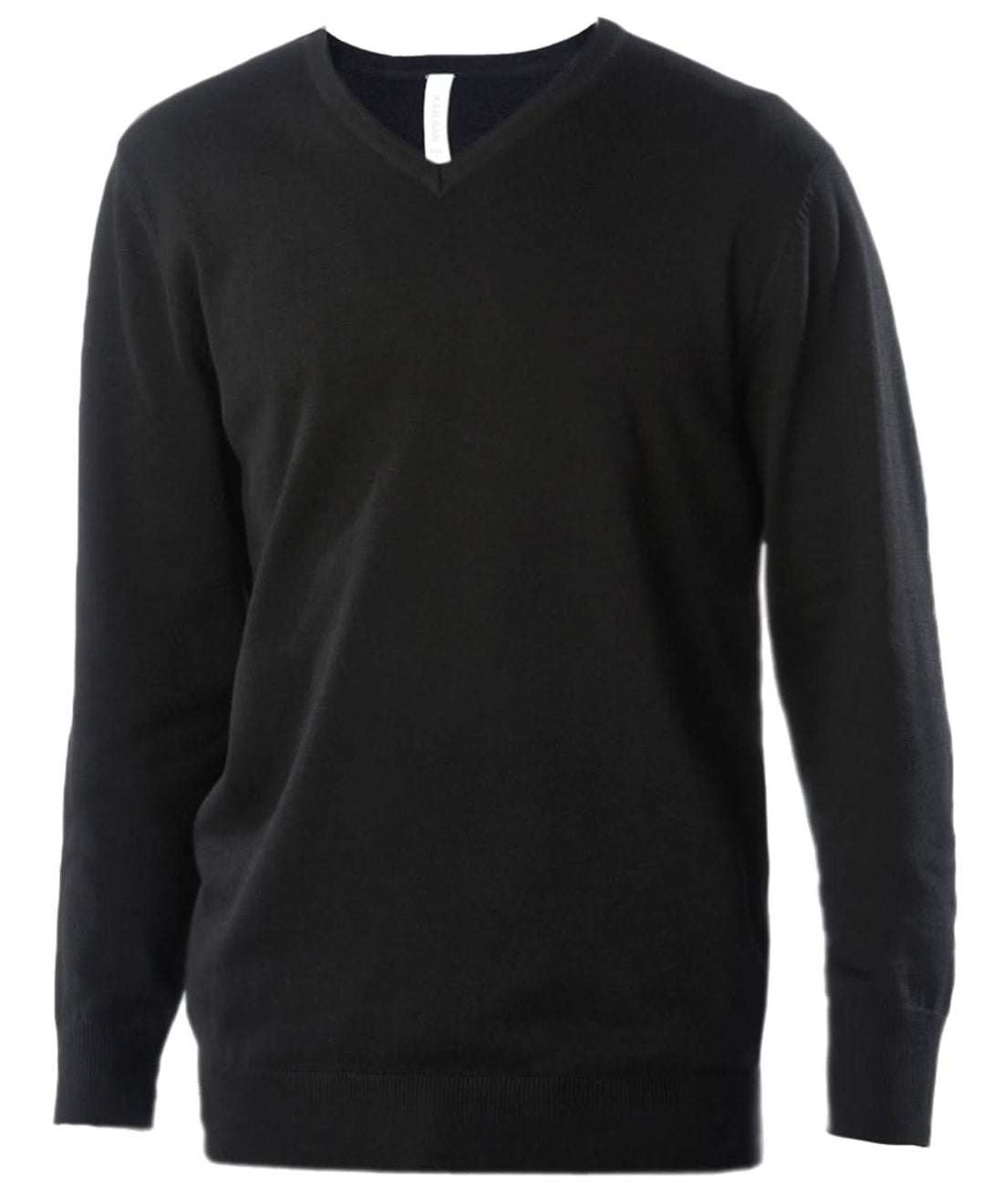 Kariban Mens V neck jumper KB965 - Black - Customisable Knitted Jumpers