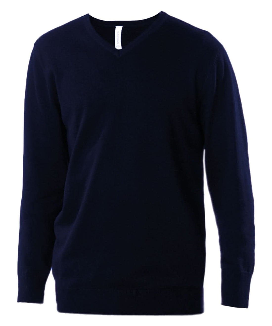 Kariban Mens V neck jumper KB965 - Navy - Customisable Knitted Jumpers