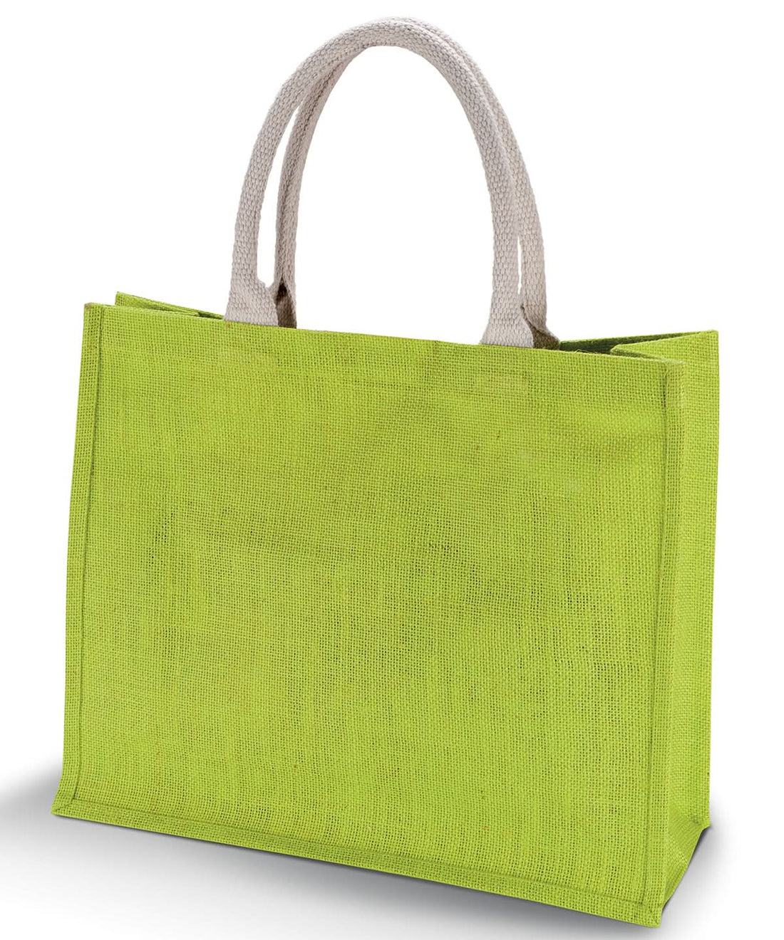 KiMood Jute beach bag KI011 - Lime One size - Customisable Bags