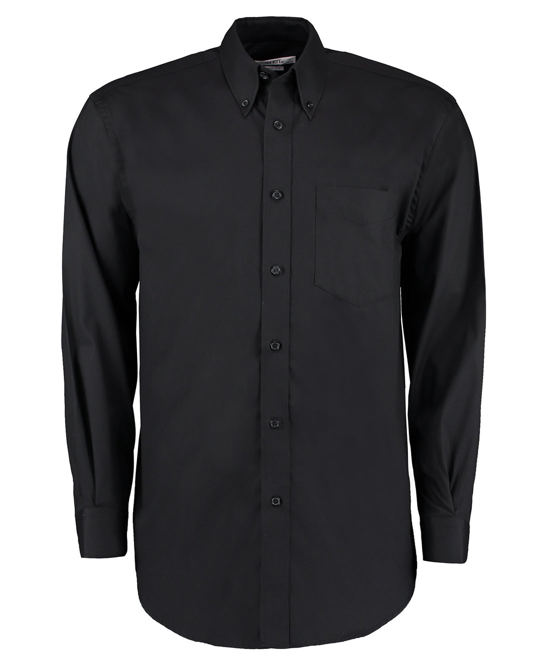 Kustom Kit Corporate Oxford Shirt Long Sleeve KK105 - Black - Customisable Shirts
