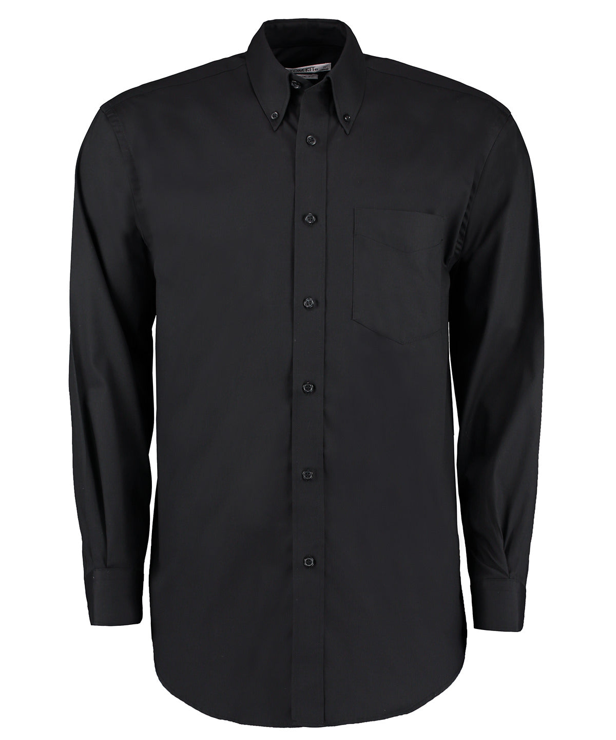 Kustom Kit Corporate Oxford Shirt Long Sleeve KK105 - Black - Customisable Shirts
