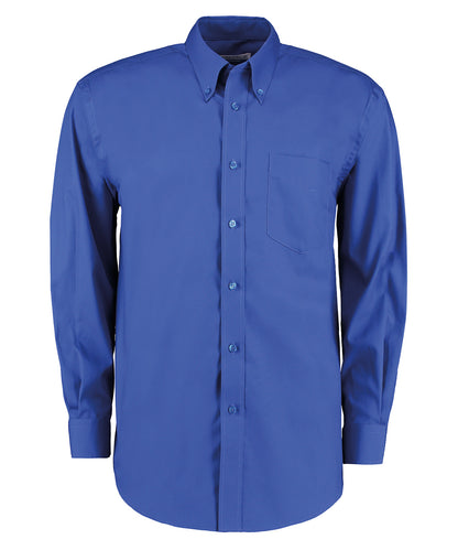 Kustom Kit Corporate Oxford Shirt Long Sleeve KK105 - Royal - Customisable Shirts