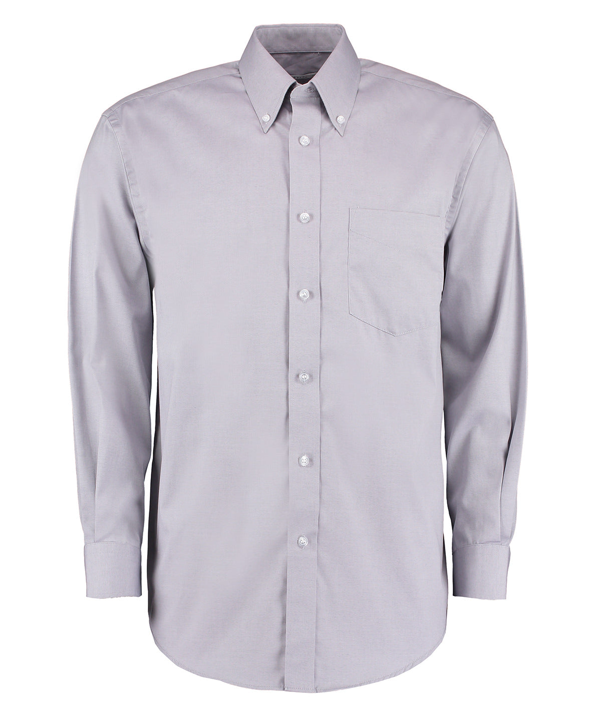 Kustom Kit Corporate Oxford Shirt Long Sleeve KK105 - Silver Grey - Customisable Shirts