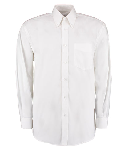 Kustom Kit Corporate Oxford Shirt Long Sleeve KK105 - White* - Customisable Shirts