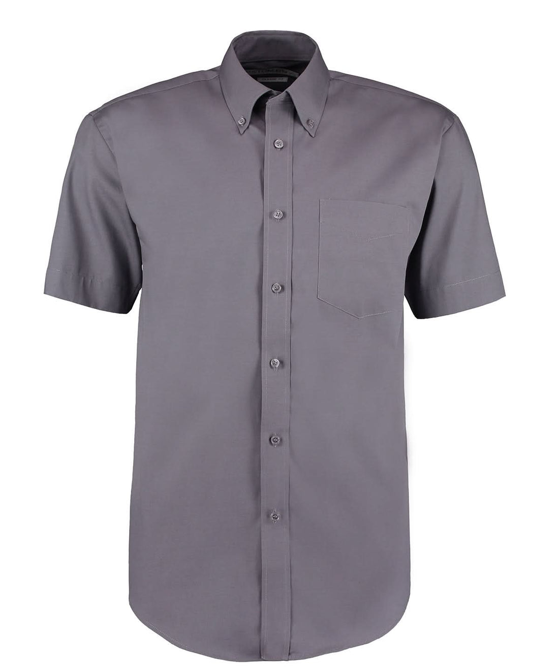 Kustom Kit Corporate Oxford shirt short sleeved classic fit Charcoal KK109 - Charcoal - Customisable Shirts