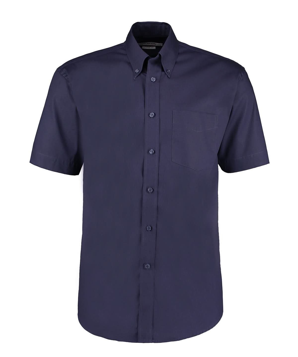 Kustom Kit Corporate Oxford shirt short sleeved classic fit Midnight Navy KK109 - Midnight Navy - Customisable Shirts