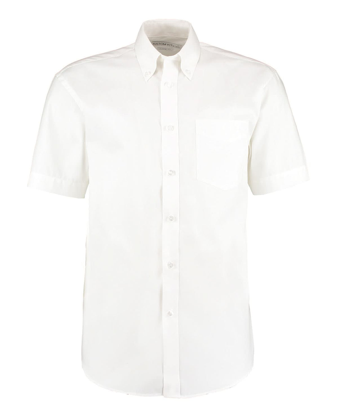 Kustom Kit Corporate Oxford shirt short sleeved classic fit White KK109 - White - Customisable Shirts