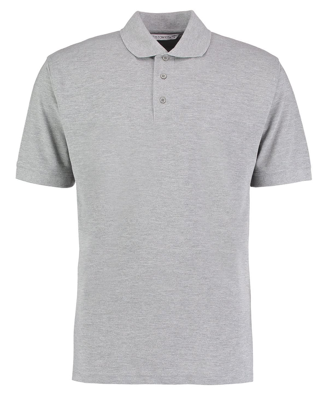 Kustom Kit Klassic polo with Superwash 60C classic fit Heather Grey KK403 - Heather Grey - Customisable Polos