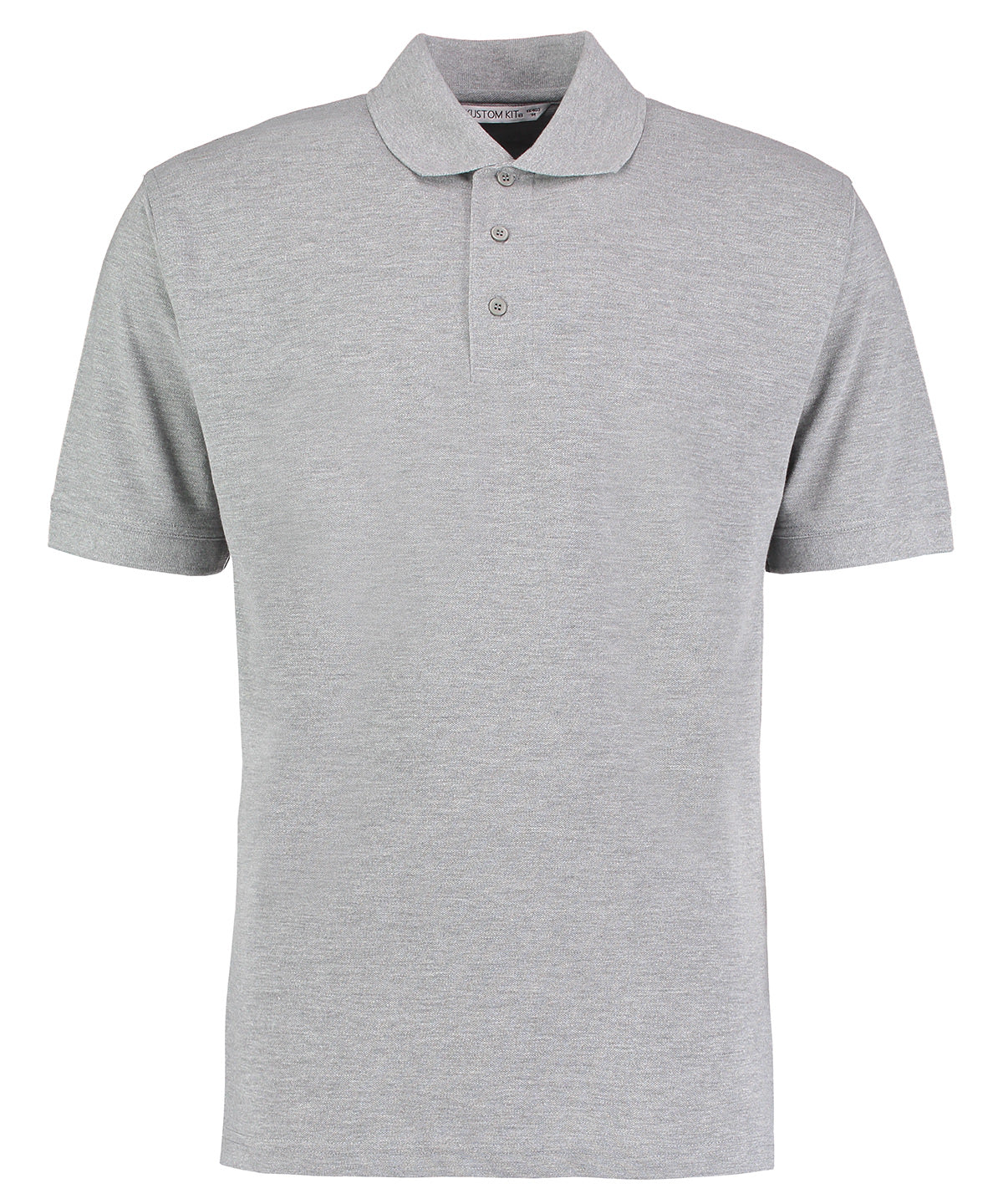Kustom Kit Klassic Polo with Superwash® 60°C KK403 - Heather Grey - Customisable Polo Shirts