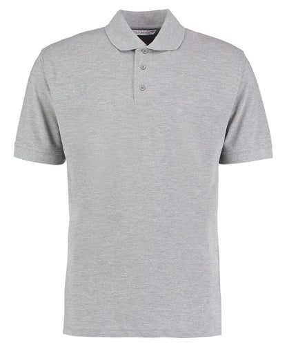 Kustom Kit Klassic Polo with Superwash® 60°C KK403 - Heather Grey - Customisable Polo Shirts