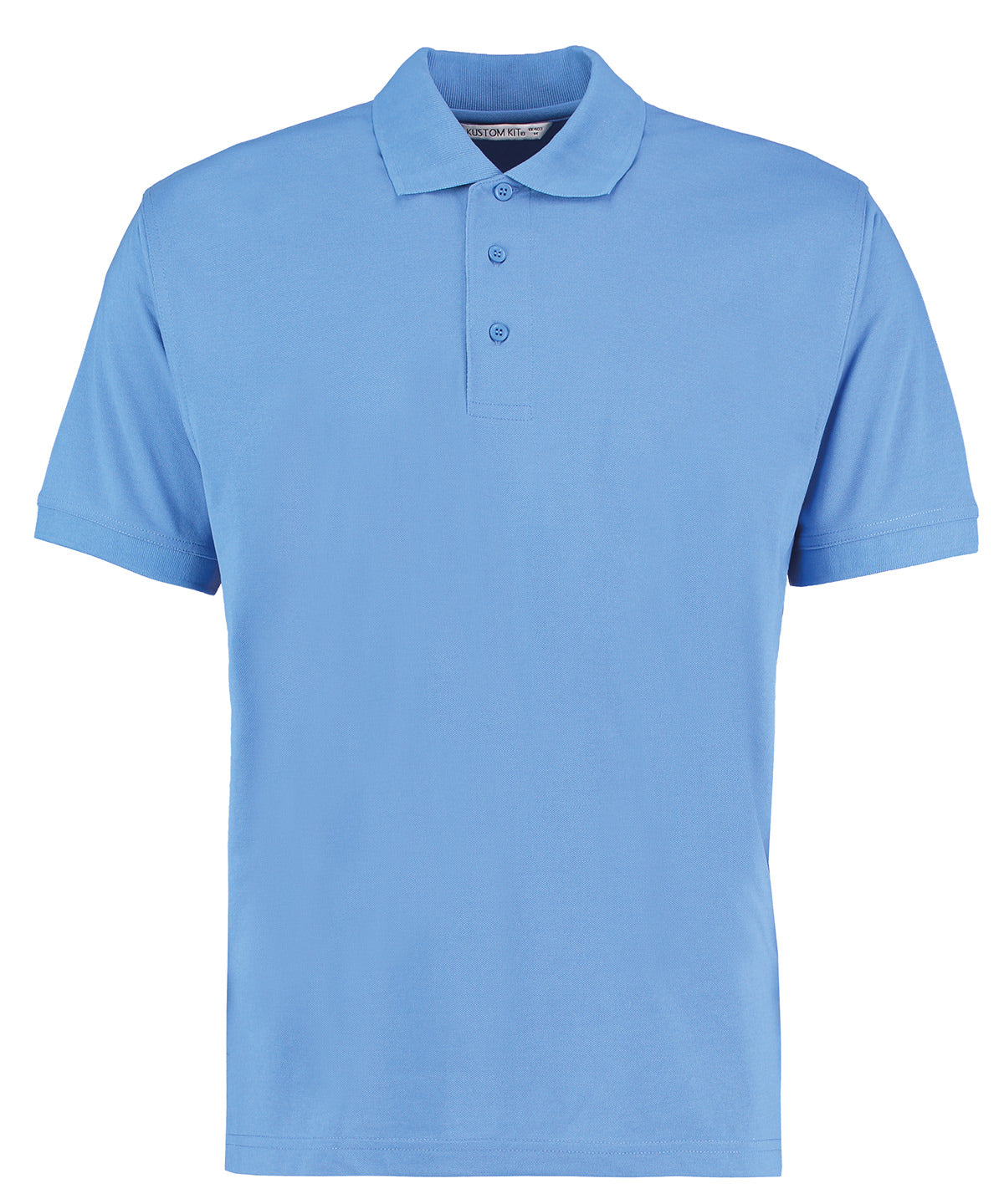 Kustom Kit Klassic Polo with Superwash® 60°C KK403 - Mid Blue - Customisable Polo Shirts