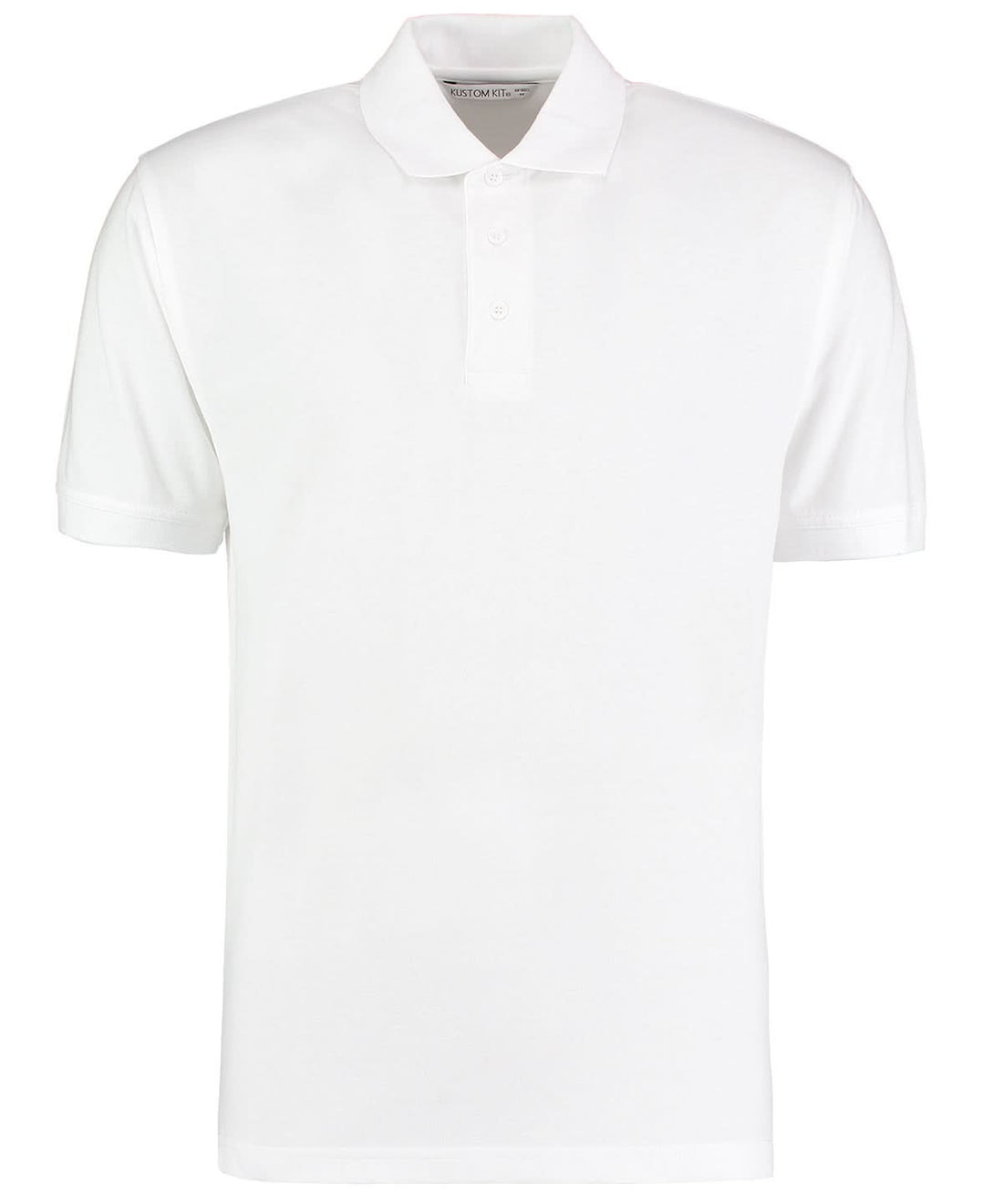 Kustom Kit Klassic polo with Superwash 60C classic fit White KK403 - White - Customisable Polos