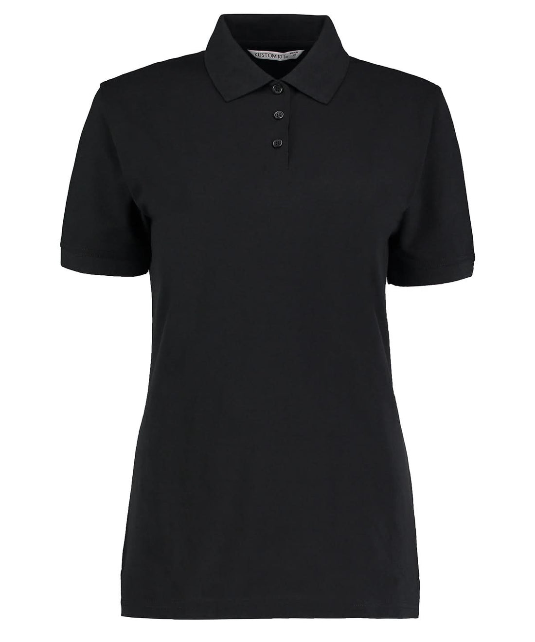 Kustom Kit Klassic polo womens with Superwash 60C classic fit Black KK703 - Black - Customisable Polos