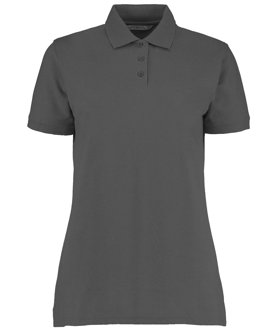 Kustom Kit Klassic polo womens with Superwash 60C classic fit Charcoal KK703 - Charcoal - Customisable Polos