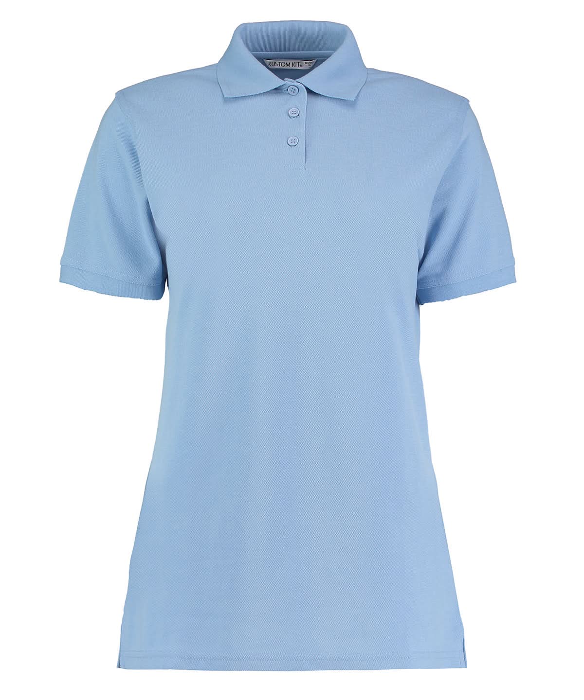 Kustom Kit Klassic polo womens with Superwash 60Cclassic fit Light Blue KK703 - Light Blue - Customisable Polos