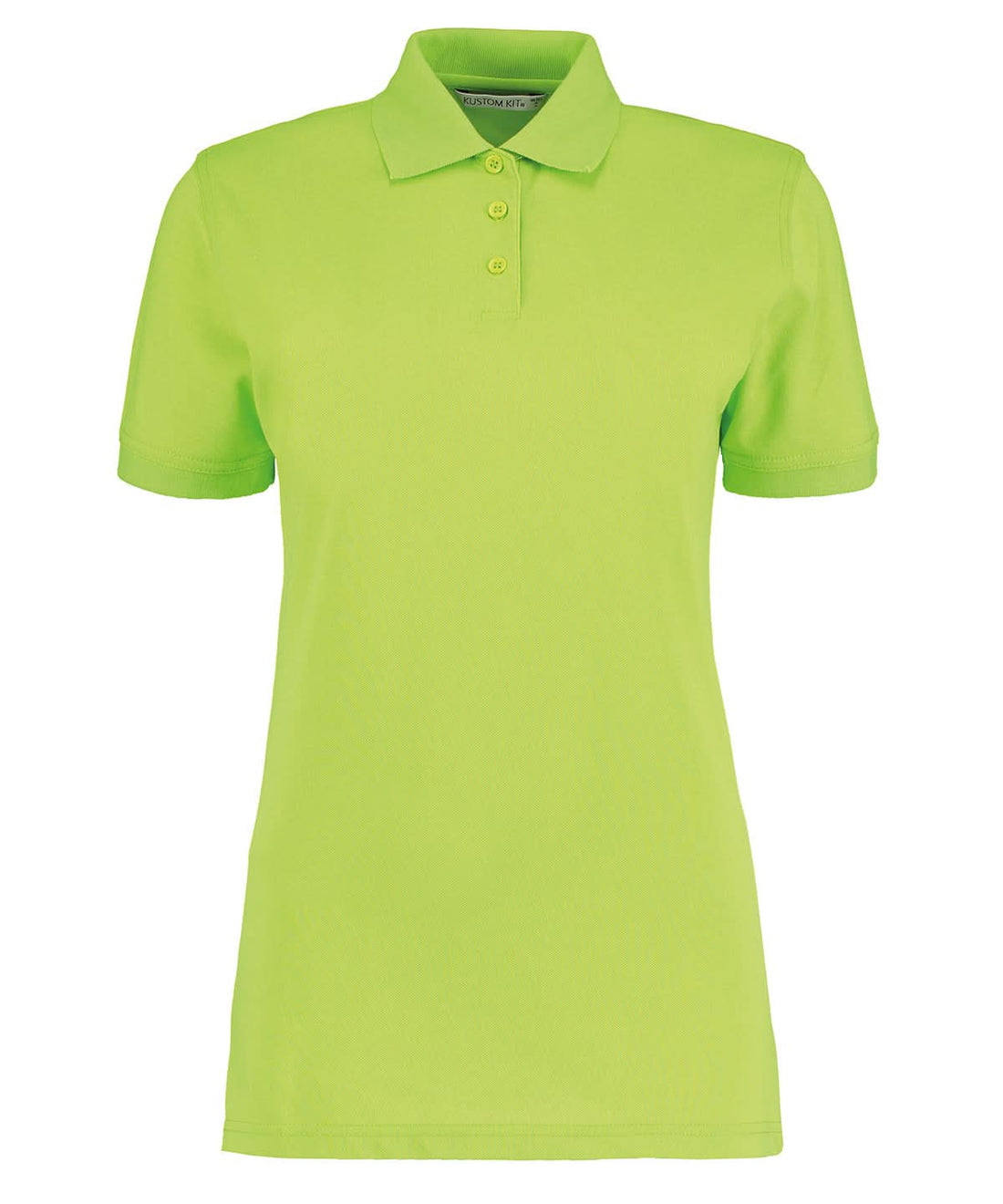 Kustom Kit Klassic polo womens with Superwash 60C classic fit Lime KK703 - Lime - Customisable Polos