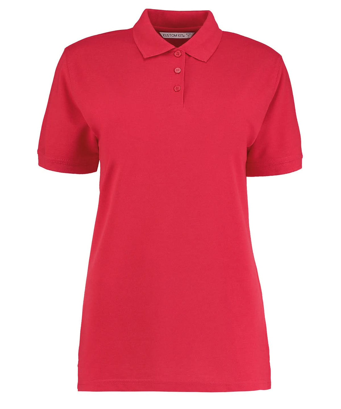 Kustom Kit Klassic polo womens with Superwash 60C classic fit Red KK703 - Red - Customisable Polos