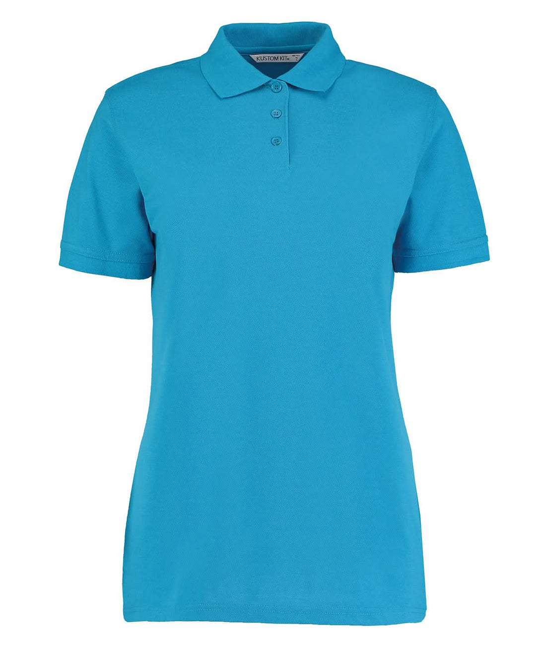 Kustom Kit Klassic polo womens with Superwash 60C classic fit Turquoise KK703 - Turquoise - Customisable Polos