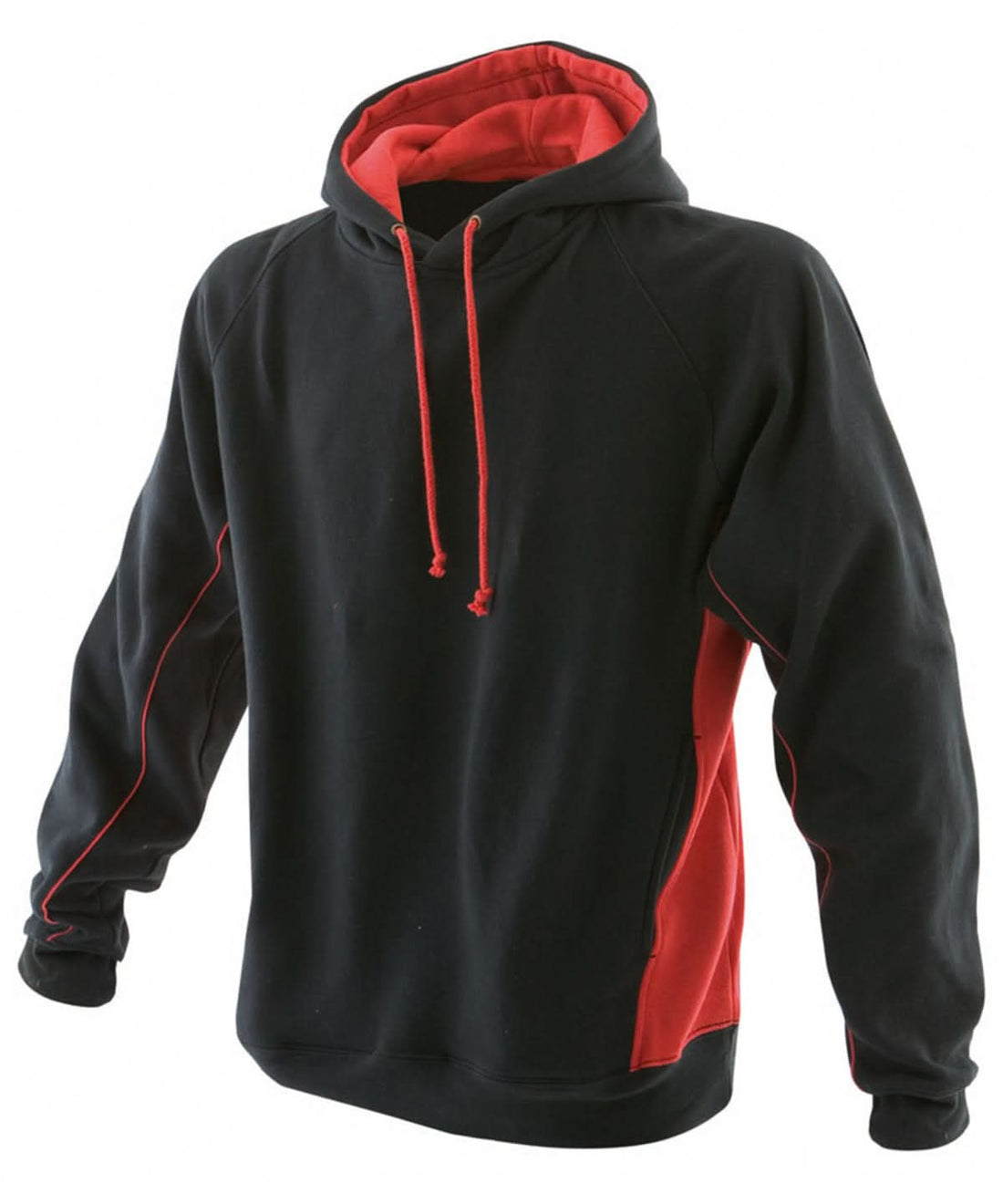 Finden &amp; Hales Pullover hoodie LV335 - Black Red - Customisable Hoodies