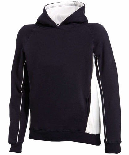 Finden &amp; Hales Kids pullover hoodie LV339 - Navy White - Customisable Hoodies