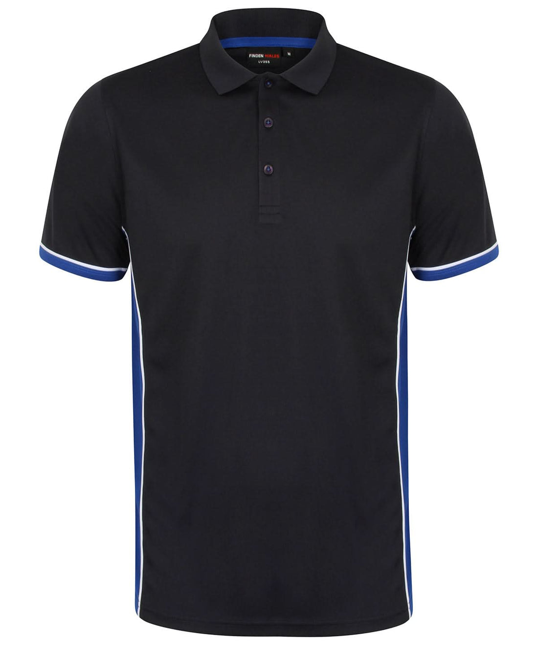 Finden &amp; Hales Finden Hales Panel polo LV355 - Navy Royal White - Customisable Polos