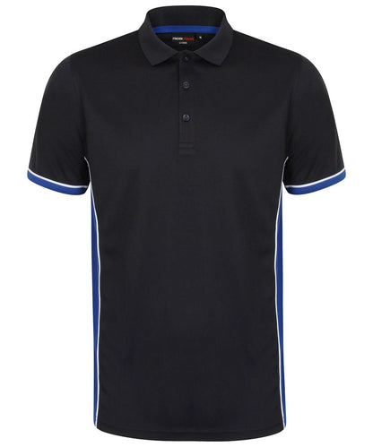 Finden &amp; Hales Finden Hales Panel polo LV355 - Navy Royal White - Customisable Polos