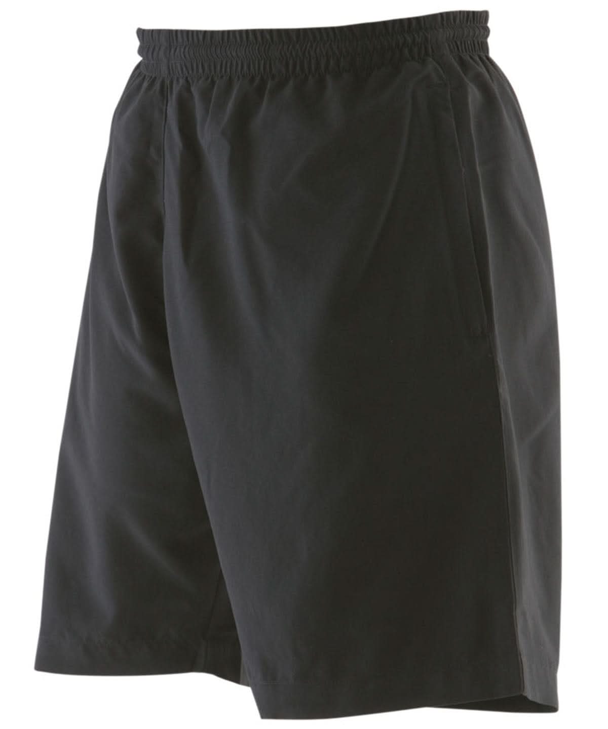 Finden &amp; Hales Finden Hales Microfibre shorts LV830 - Black - Customisable Shorts