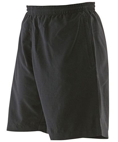 Finden &amp; Hales Finden Hales Womens microfibre shorts LV831 - Black - Customisable Shorts
