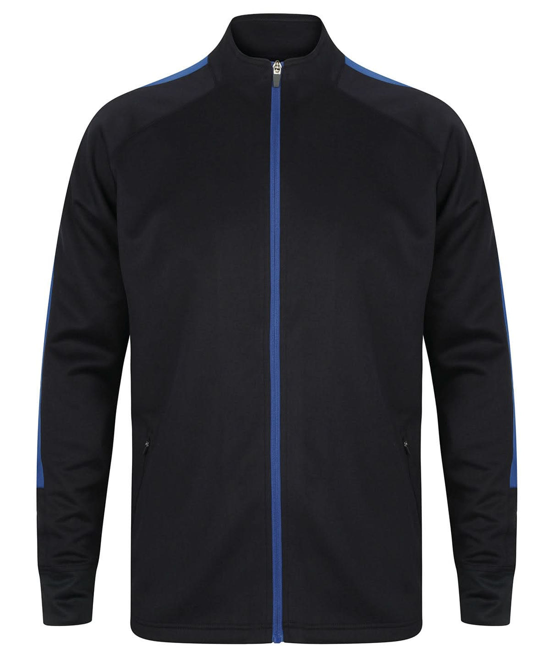 Finden &amp; Hales Finden Hales Knitted tracksuit top Navyroyal LV871 - Navyroyal - Customisable Trackwear