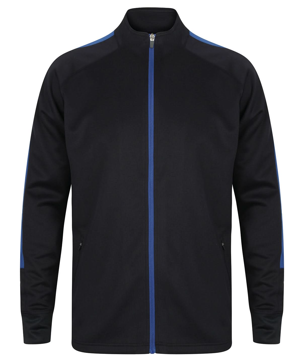 Finden &amp; Hales Finden Hales Knitted tracksuit top Navyroyal LV871 - Navyroyal - Customisable Trackwear