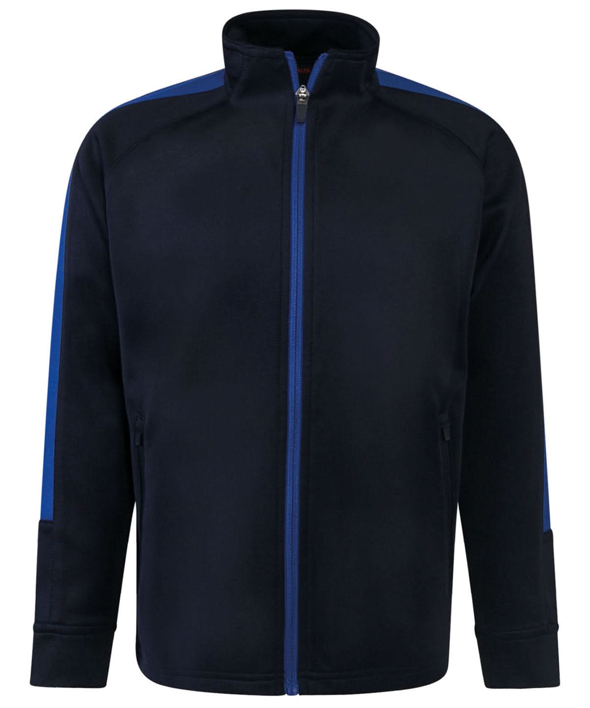 Finden &amp; Hales Finden Hales Kids knitted tracksuit top LV873 - Navy Royal - Customisable Trackwear