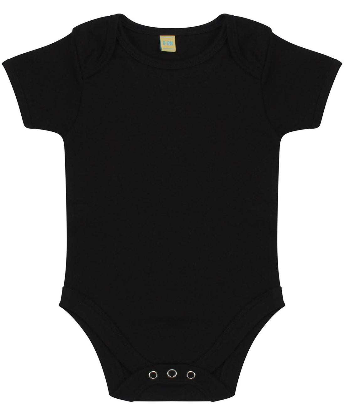 Larkwood Short Sleeved Bodysuit With Envelope Neck Opening LW55T - Black - Customisable Bodysuits