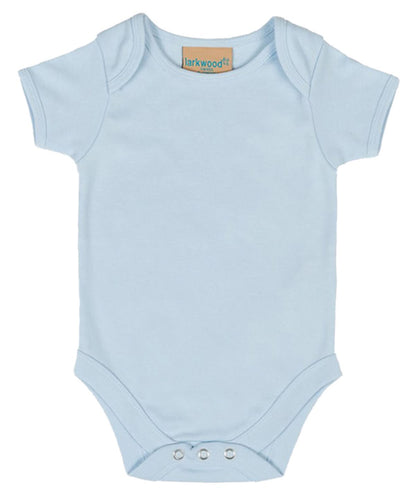 Larkwood Short Sleeved Bodysuit With Envelope Neck Opening LW55T - Pale Blue - Customisable Bodysuits