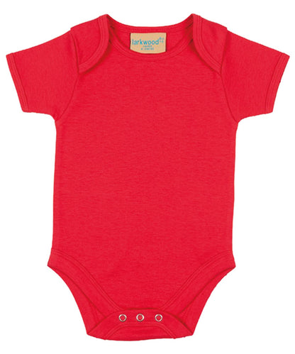 Larkwood Short Sleeved Bodysuit With Envelope Neck Opening LW55T - Red - Customisable Bodysuits