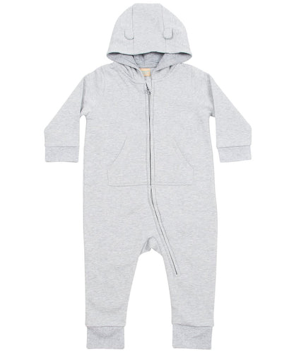 Larkwood Fleece All In One lw70t - Heather Grey - Customisable Onesies