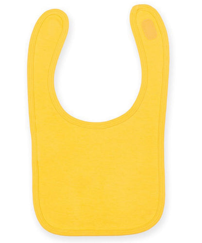 Larkwood Plain And Contrast Bib LW82T - Sunflower One size - Customisable Bibs