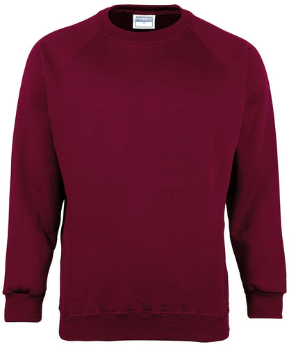 Maddins Kids Coloursure sweatshirt MD01B - Burgundy - Customisable Sweatshirts