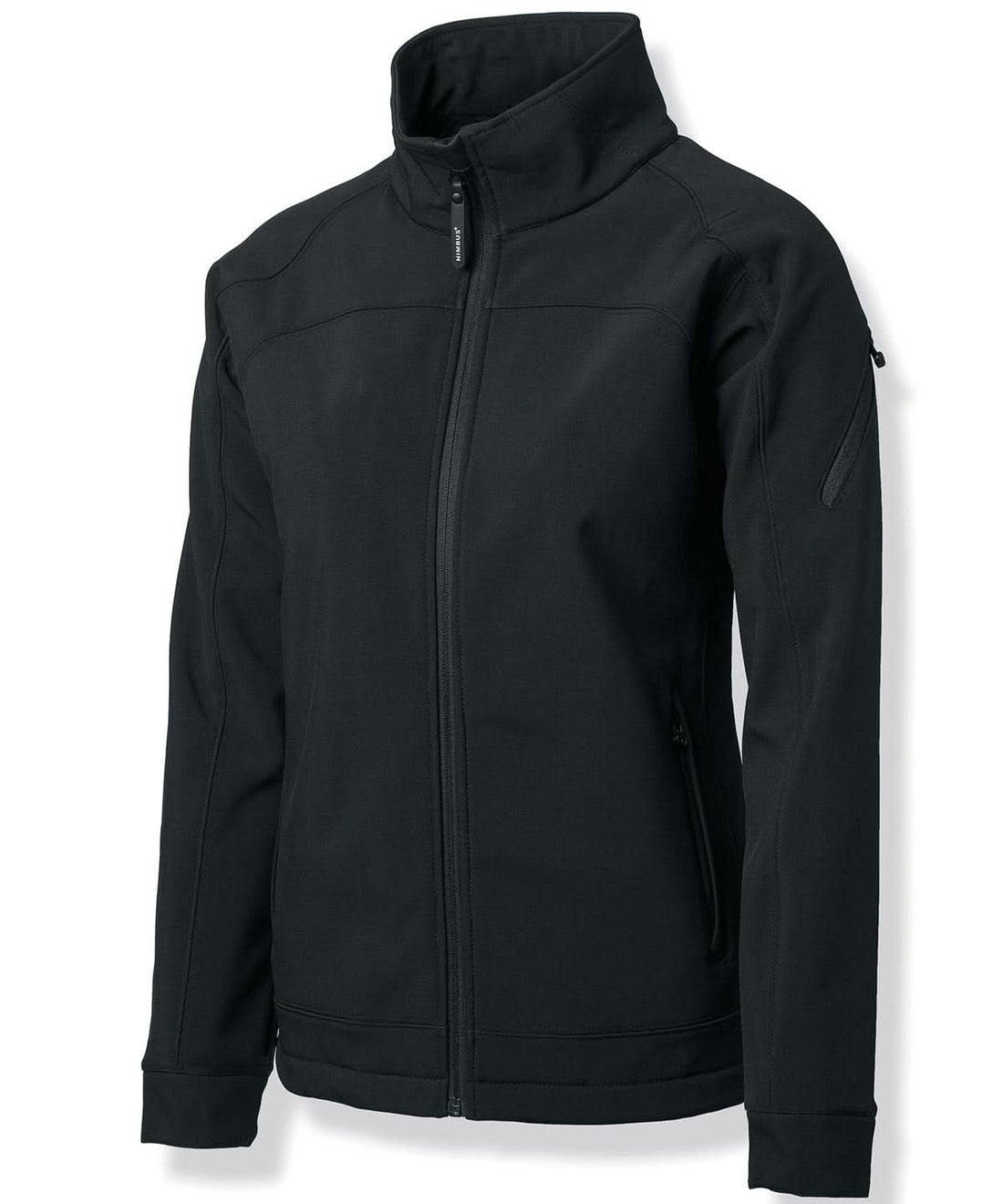 Nimbus Womens Duxbury fashionable performance softshell jacket NB30F - Black - Customisable Softshell Jacket