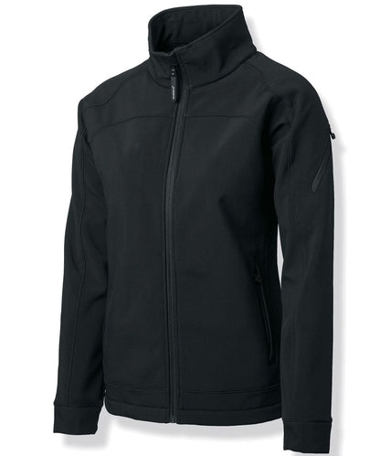 Nimbus Womens Duxbury fashionable performance softshell jacket NB30F - Black - Customisable Softshell Jacket
