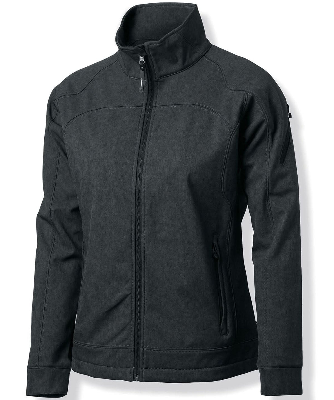 Nimbus Womens Duxbury fashionable performance softshell jacket NB30F - Grey Melange - Customisable Softshell Jacket