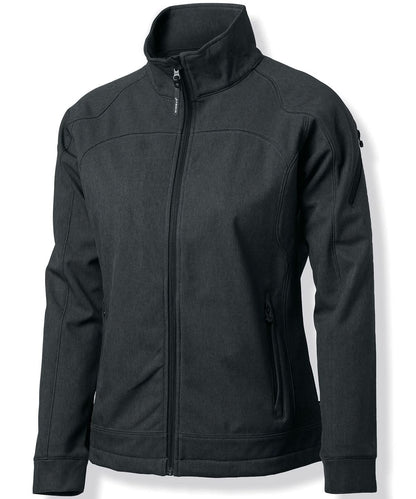 Nimbus Womens Duxbury fashionable performance softshell jacket NB30F - Grey Melange - Customisable Softshell Jacket