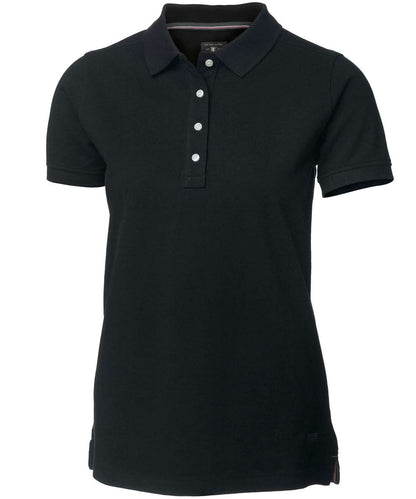 Nimbus Womens Yale the luxurious classic polo NB37F - Black - Customisable Polos