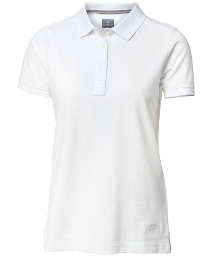 Nimbus Womens Yale the luxurious classic polo NB37F - White - Customisable Polos