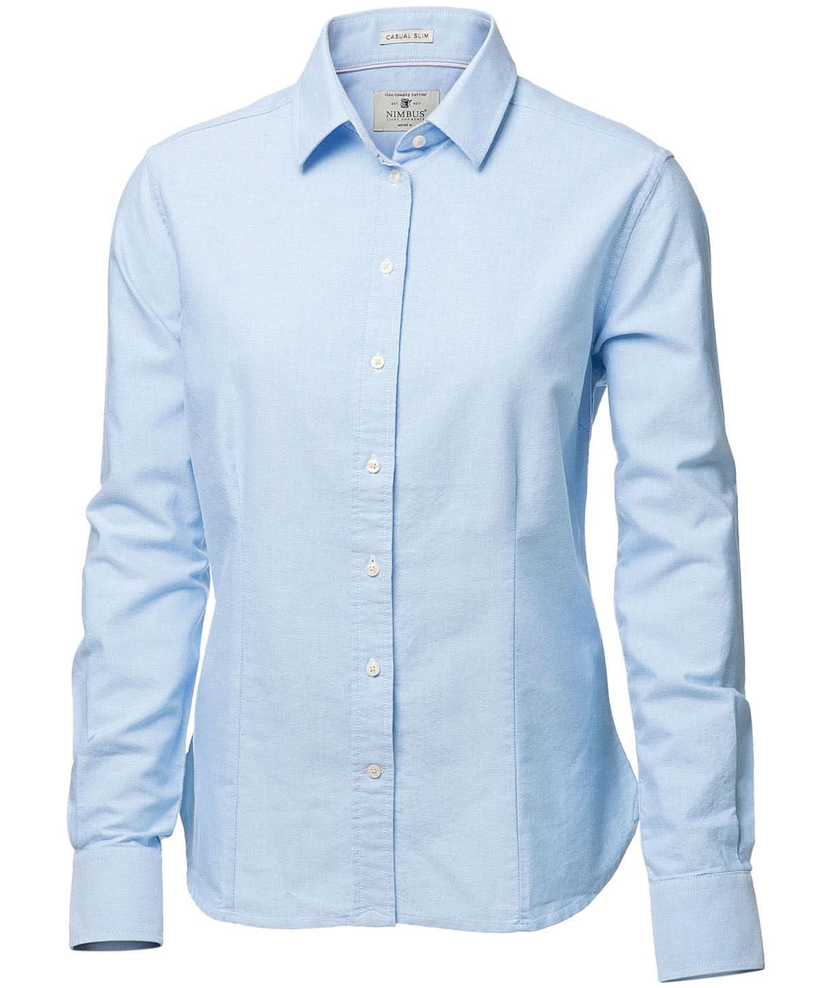 Nimbus Womens Rochester classic Oxford shirt NB45F - Light Blue - Customisable Shirts